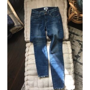 Paige Verdugo Ankle Dark Wash Mid- rise New!